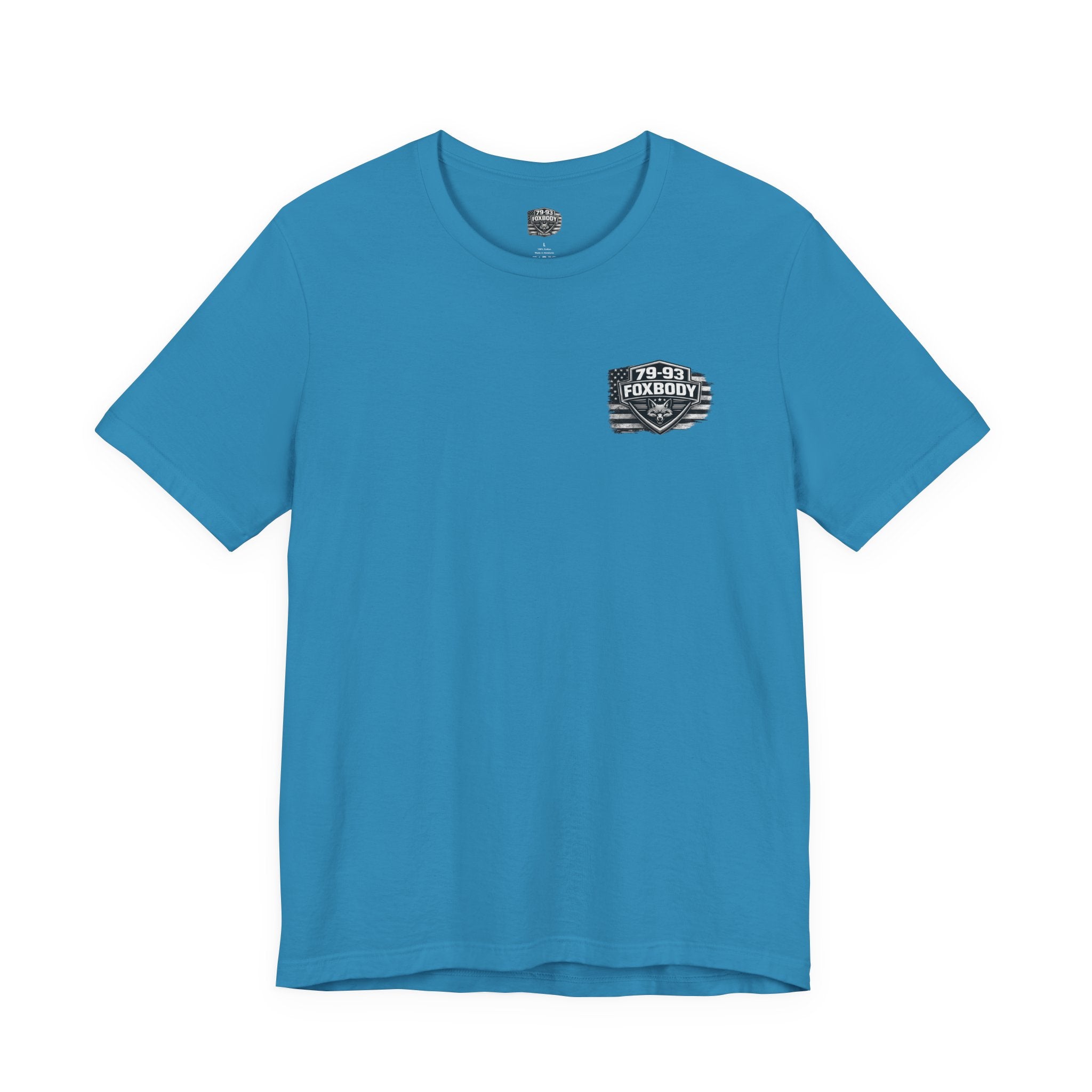 79-93 Foxbody Mustang Drift - Teal  | Premium T-Shirt