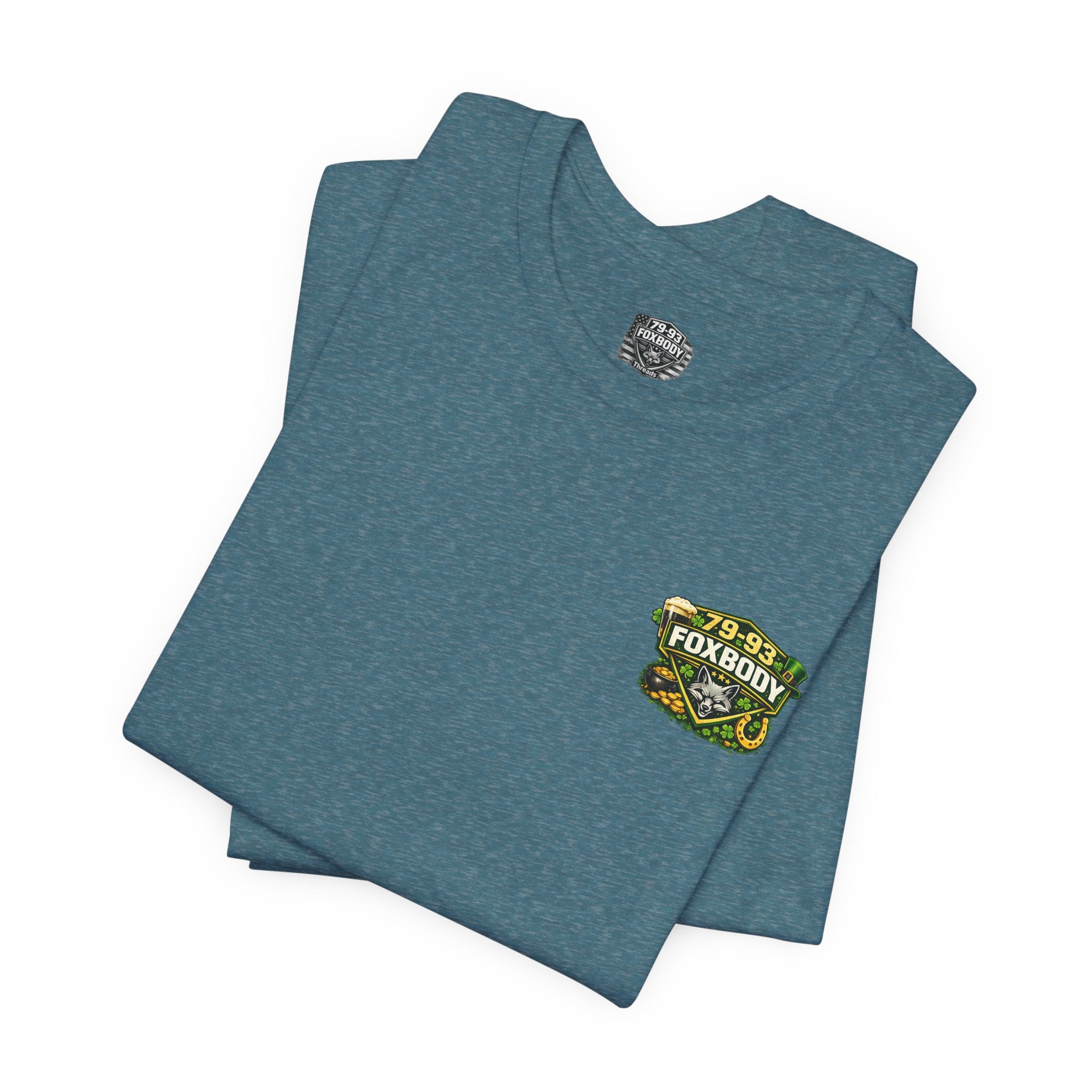 79-93 Foxbody Mustang - St. Patricks on Day Luck of the 5.0 - 3 | Premium T-Shirt