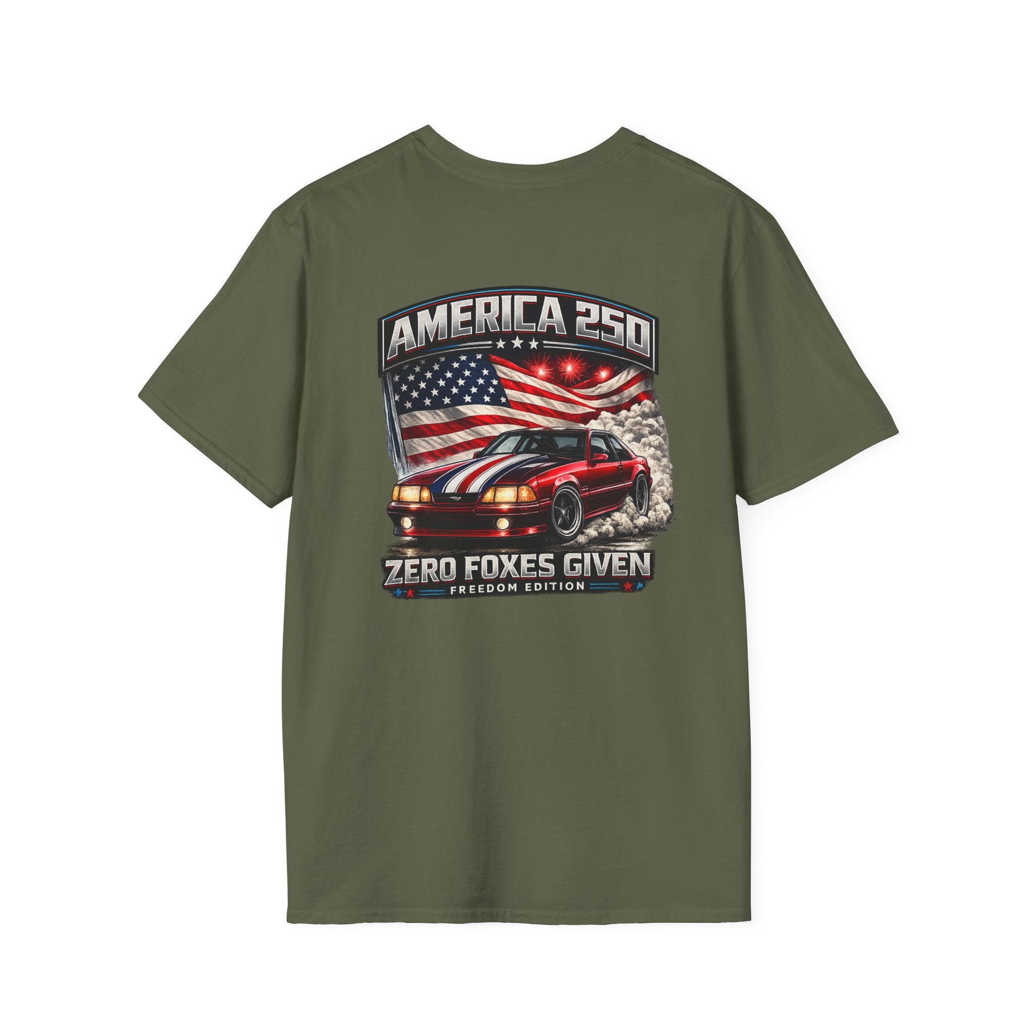 America 250 Foxbody Mustang | Zero Foxes Given | Lightweight T-Shirt