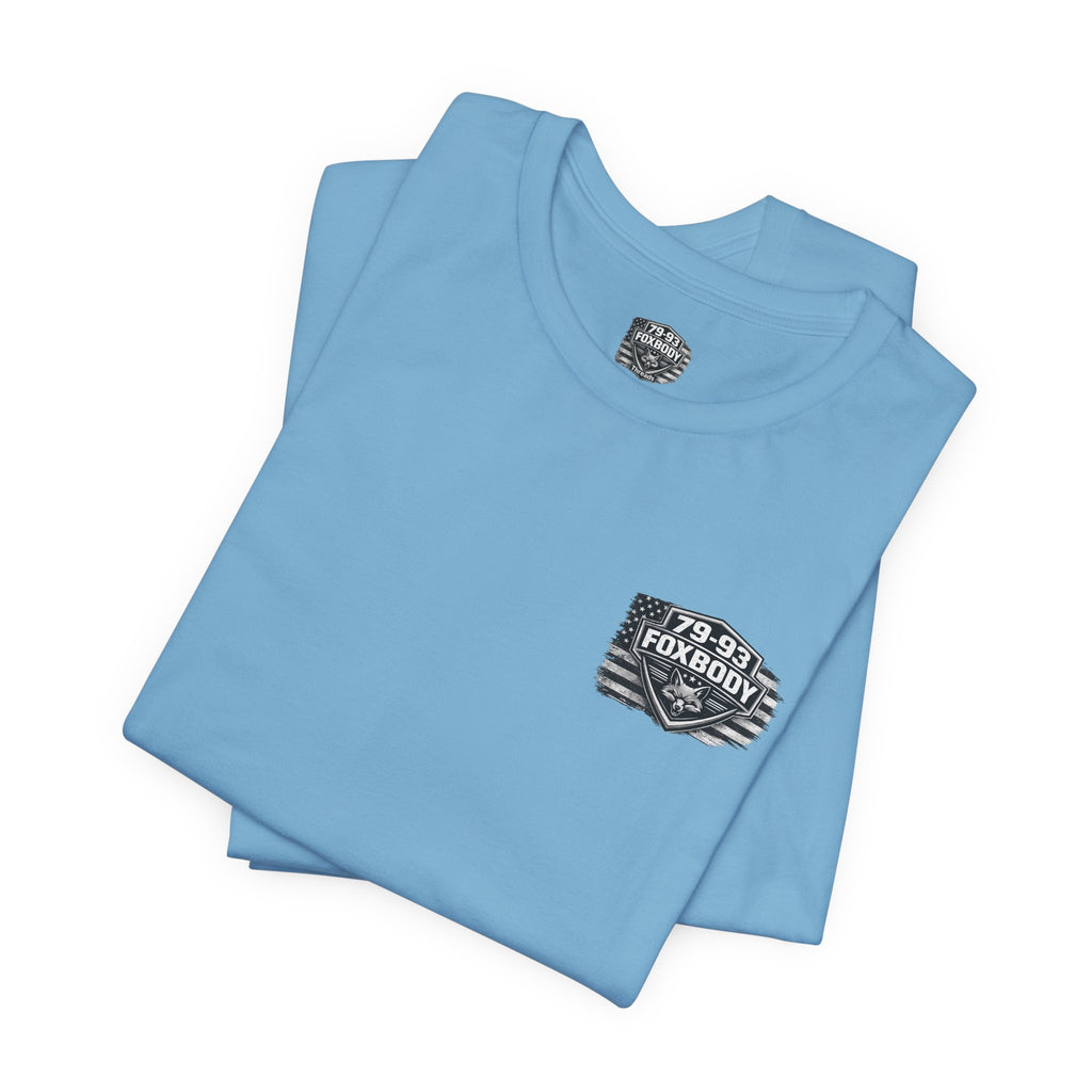79-93 Foxbody Mustang Drift - Teal  | Premium T-Shirt