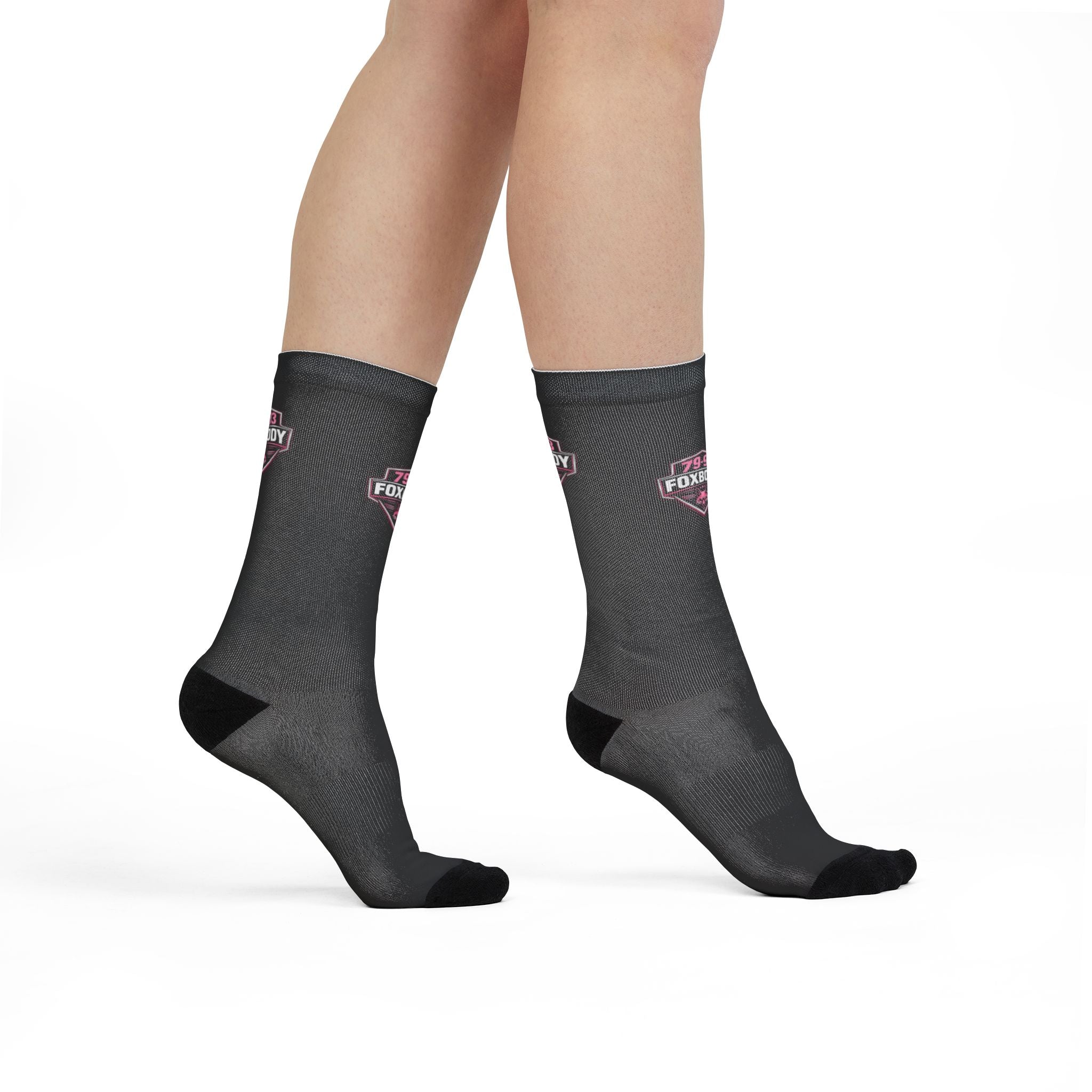 79-93 Foxbody Logo Socks Pink