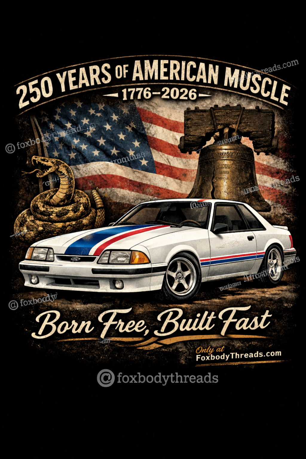 America 250th Foxbody Mustangs | July 4th | Digital Downloads