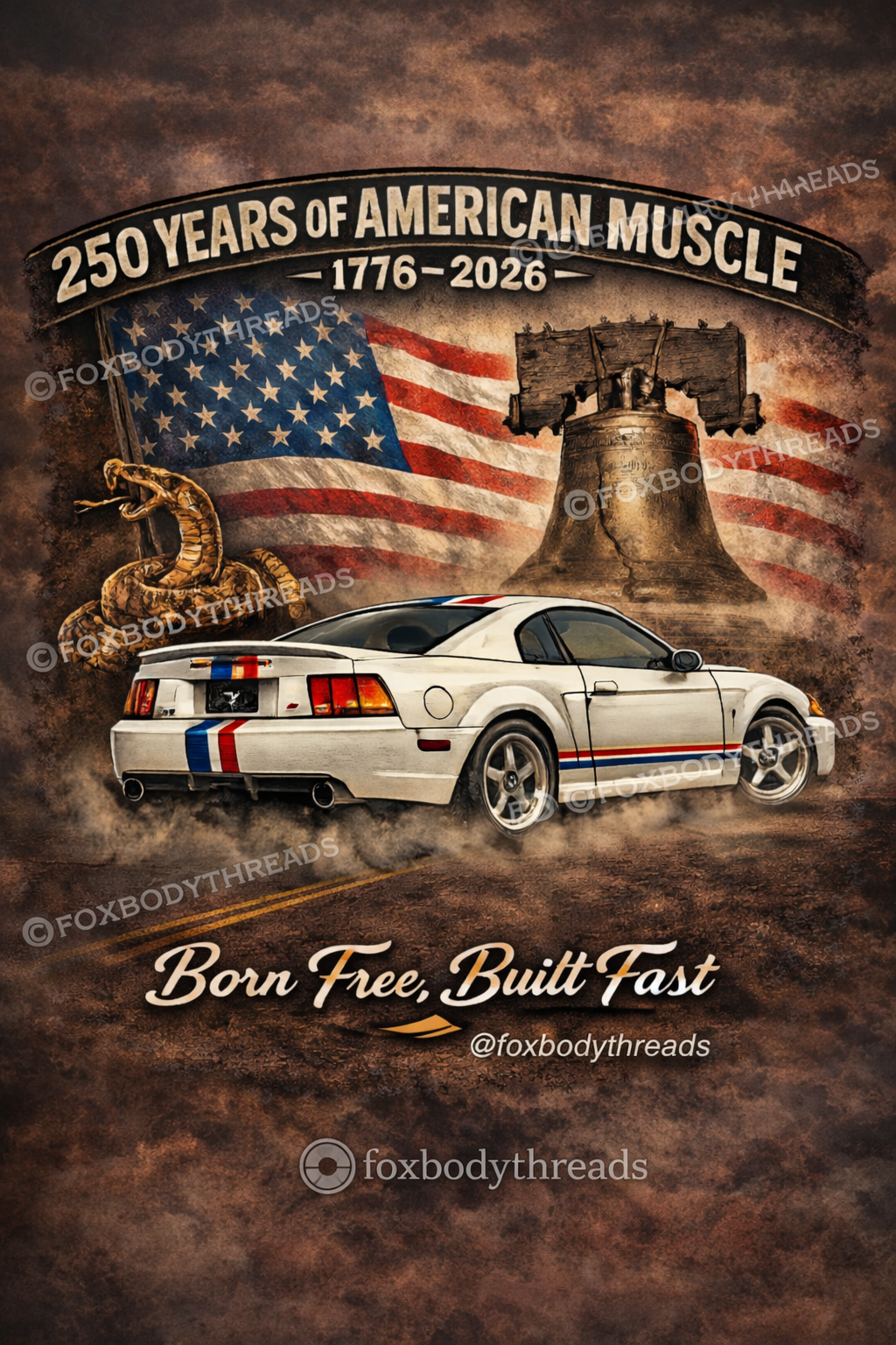 America 250th Foxbody Mustangs | July 4th | Digital Downloads