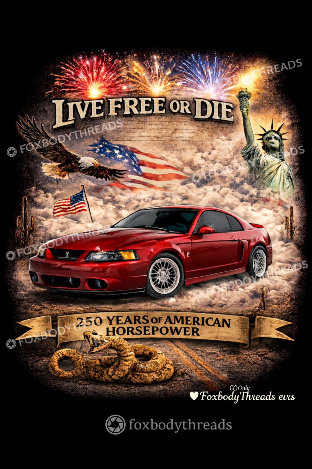 America 250th Foxbody Mustangs | July 4th | Digital Downloads