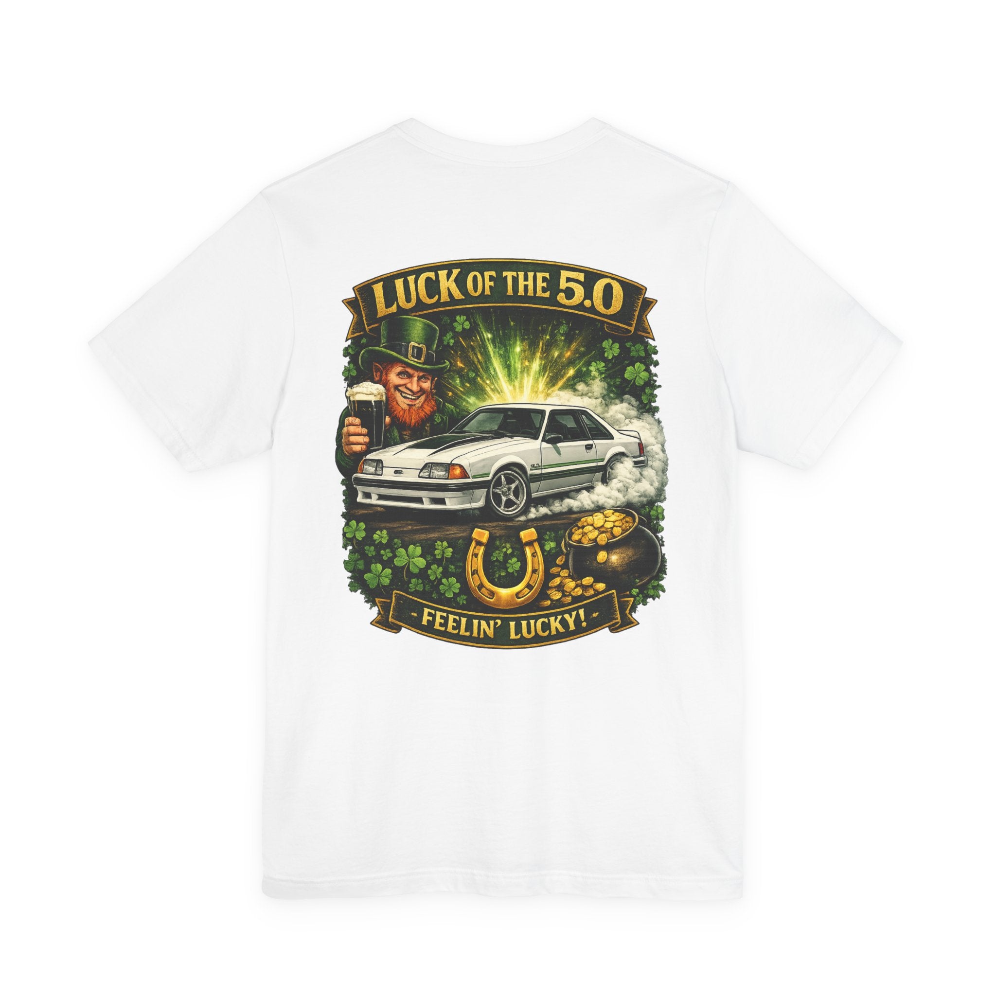 79-93 Foxbody Mustang - St. Patricks Day Luck of the 5.0 | Premium T-Shirt