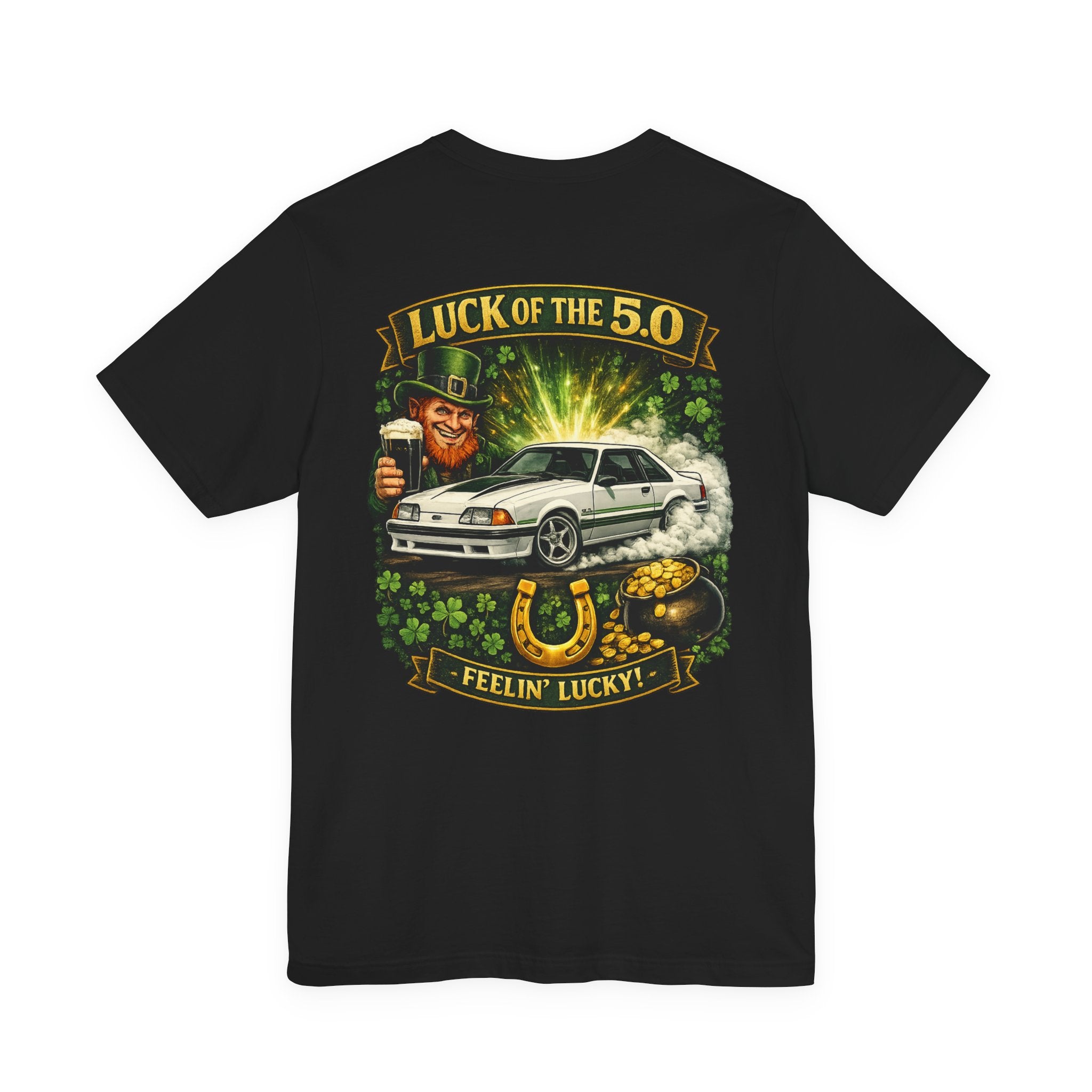 79-93 Foxbody Mustang - St. Patricks Day Luck of the 5.0 | Premium T-Shirt