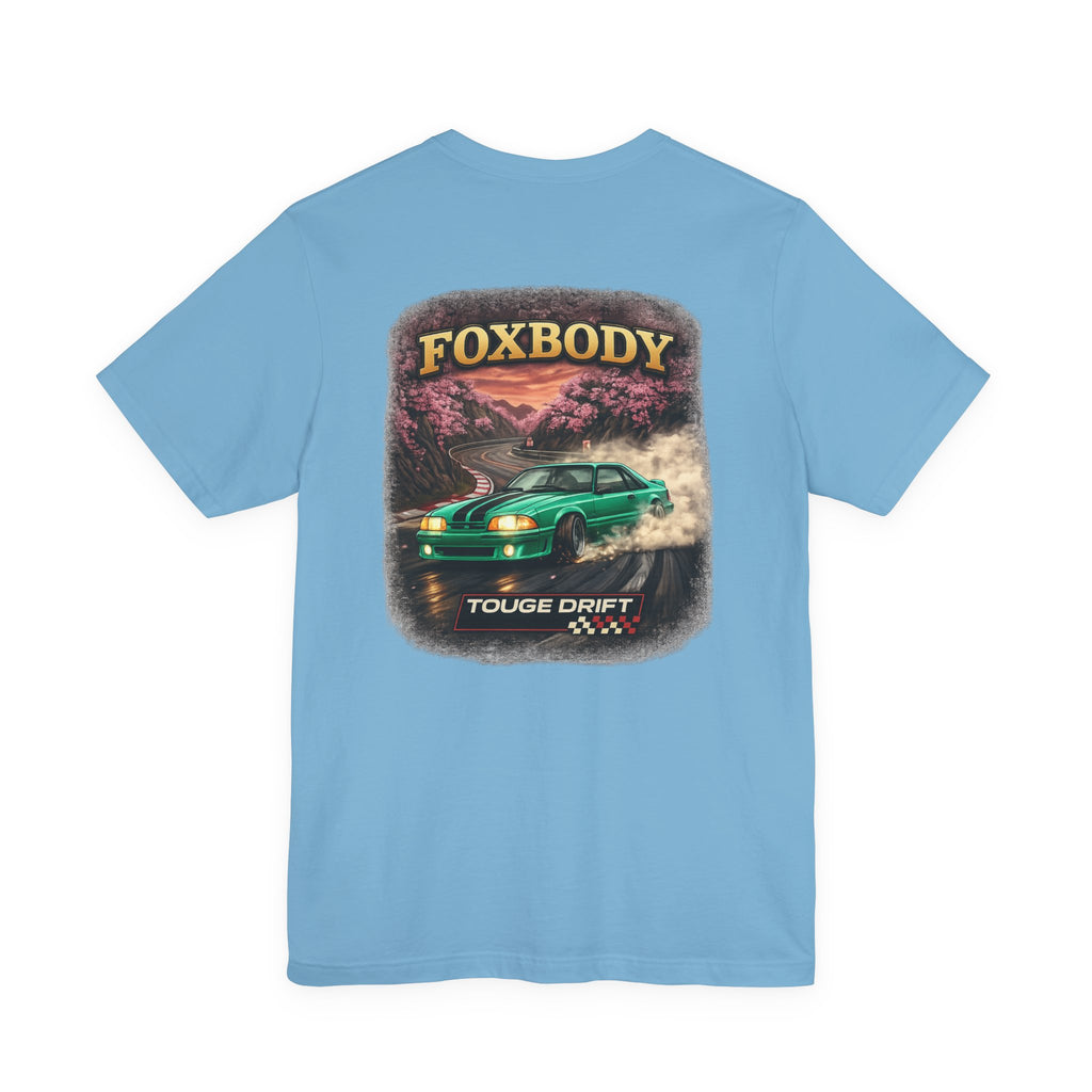 79-93 Foxbody Mustang Drift - Teal  | Premium T-Shirt