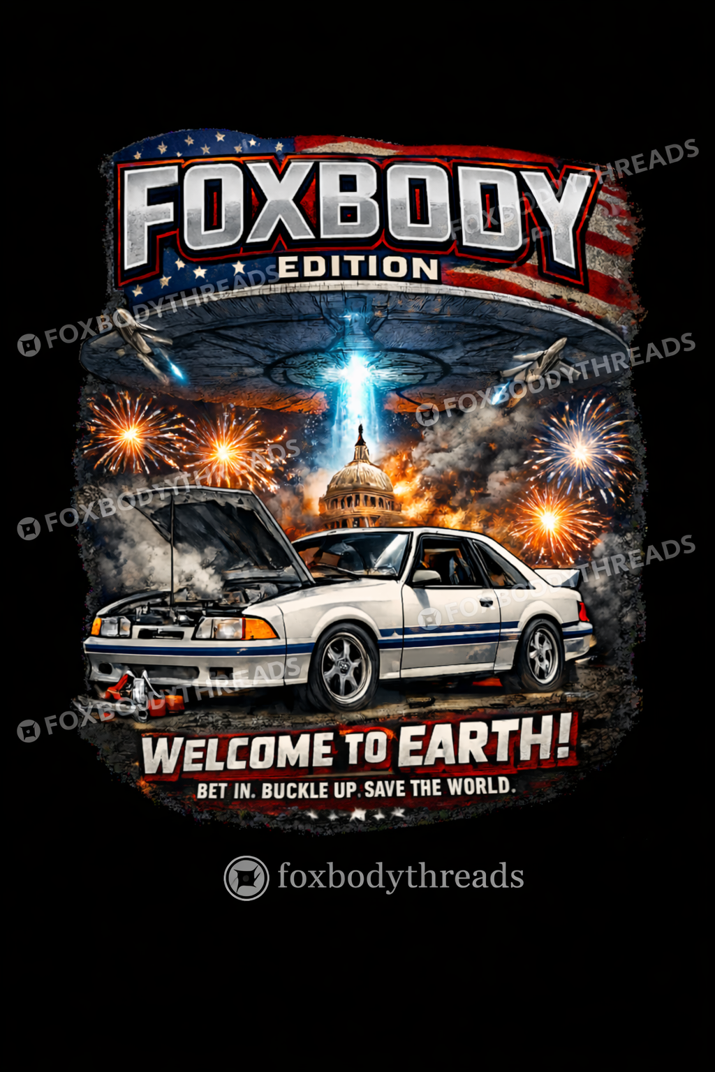 America 250th Foxbody Mustangs | July 4th | Digital Downloads