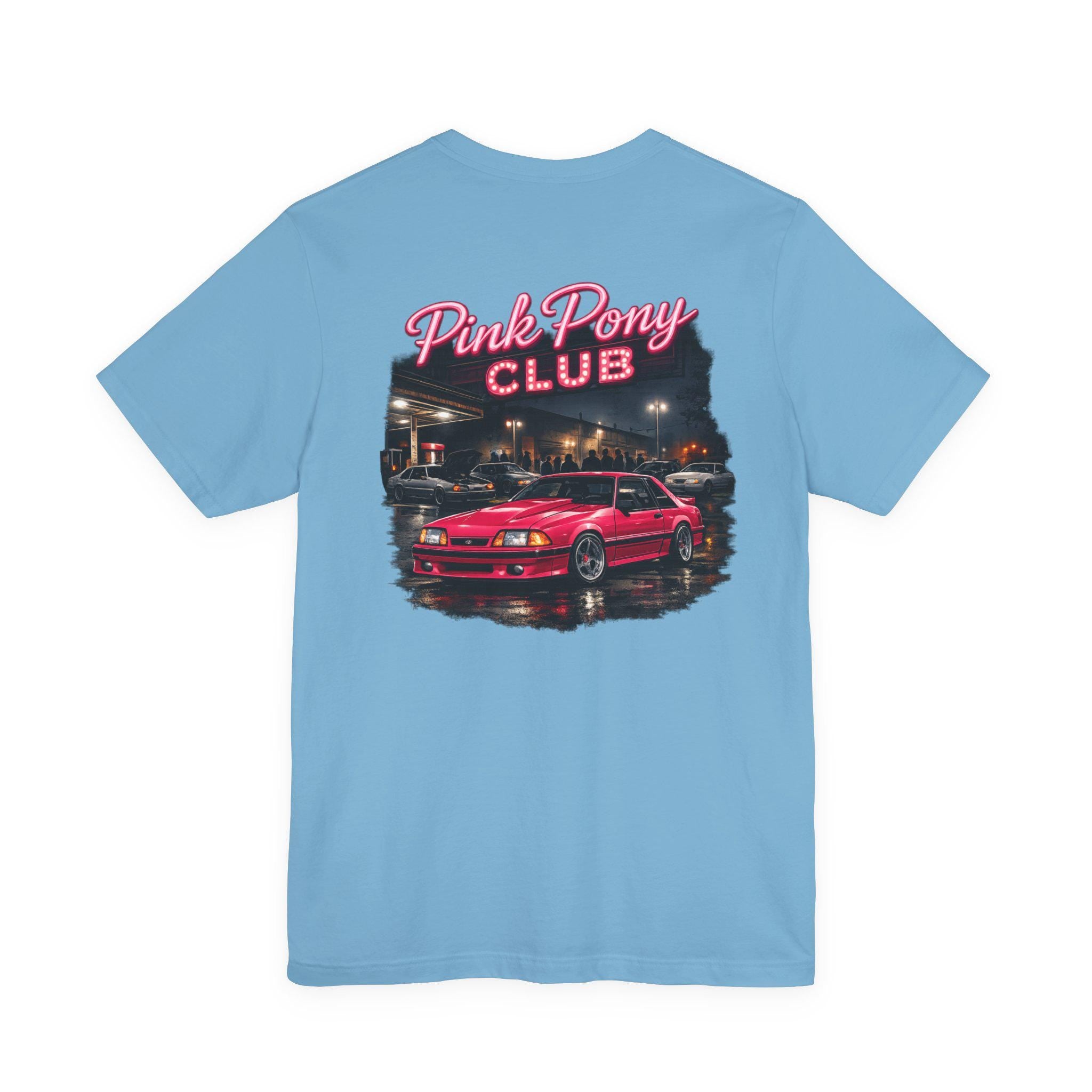 79-93 Mustang Pink Pony Club Premium Tshirt